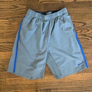 Nike Athletic Men's Shorts in Gray and Blue